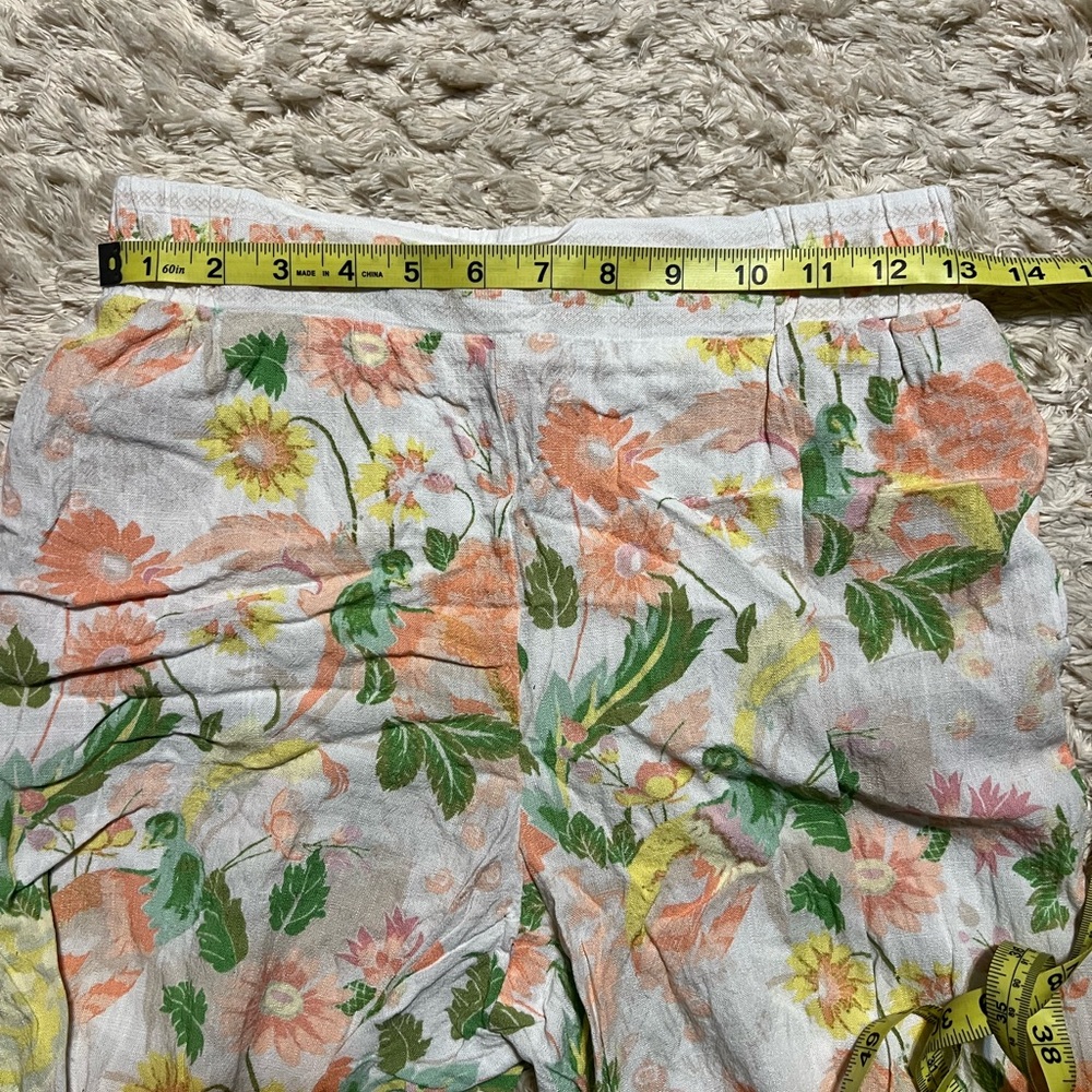 Rose & Olive Floral Pants, XS - Picture 2 of 5